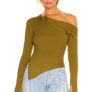 Camila Coelho x REVOLVE Shauna Sweater in olive green